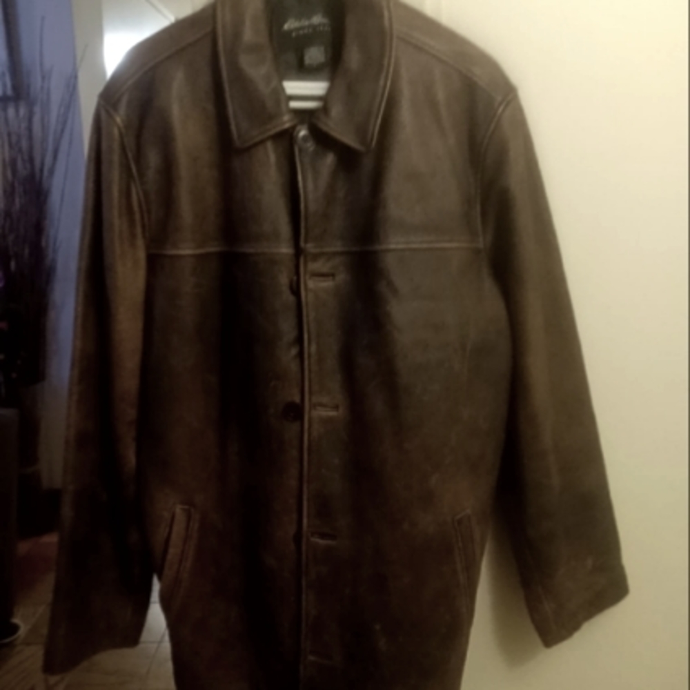leather jacket L